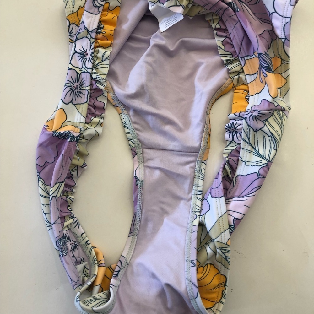 Women's Cupshe Floral Print Underwire Top & High Waist Cheeky Bikini Set Size XL - Picture 14 of 16